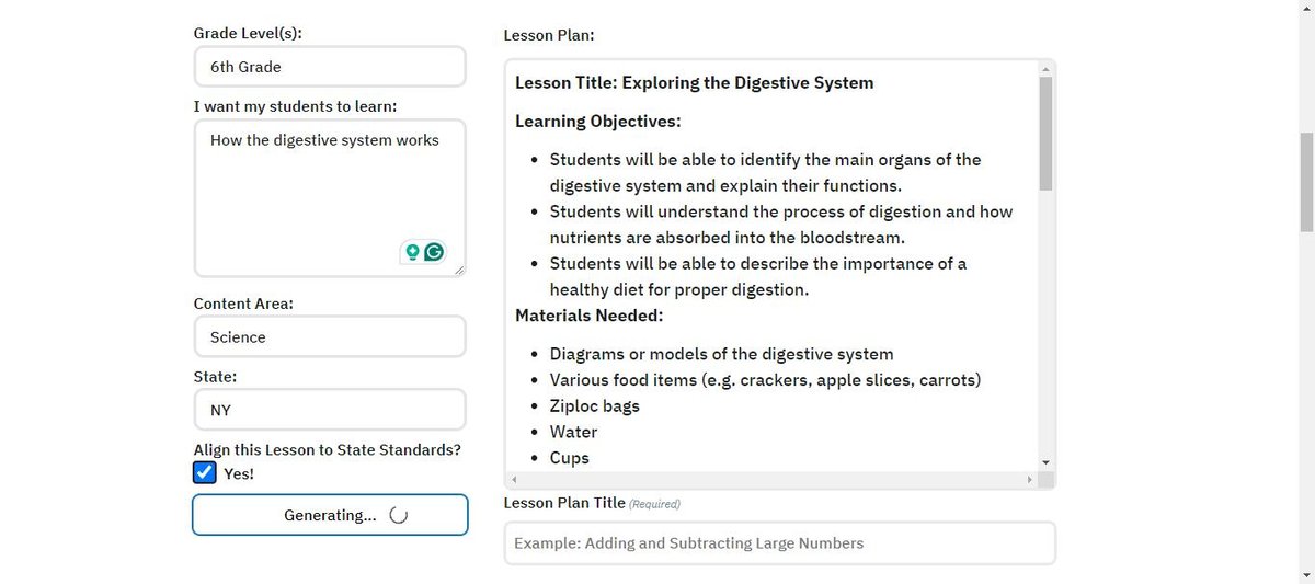 AI Lesson Plan Generator Cuts Planning Time For Educators
